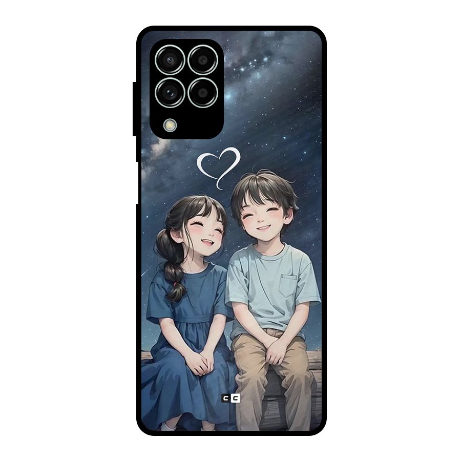 Cute Anime Teens Metal Back Case for Galaxy M33