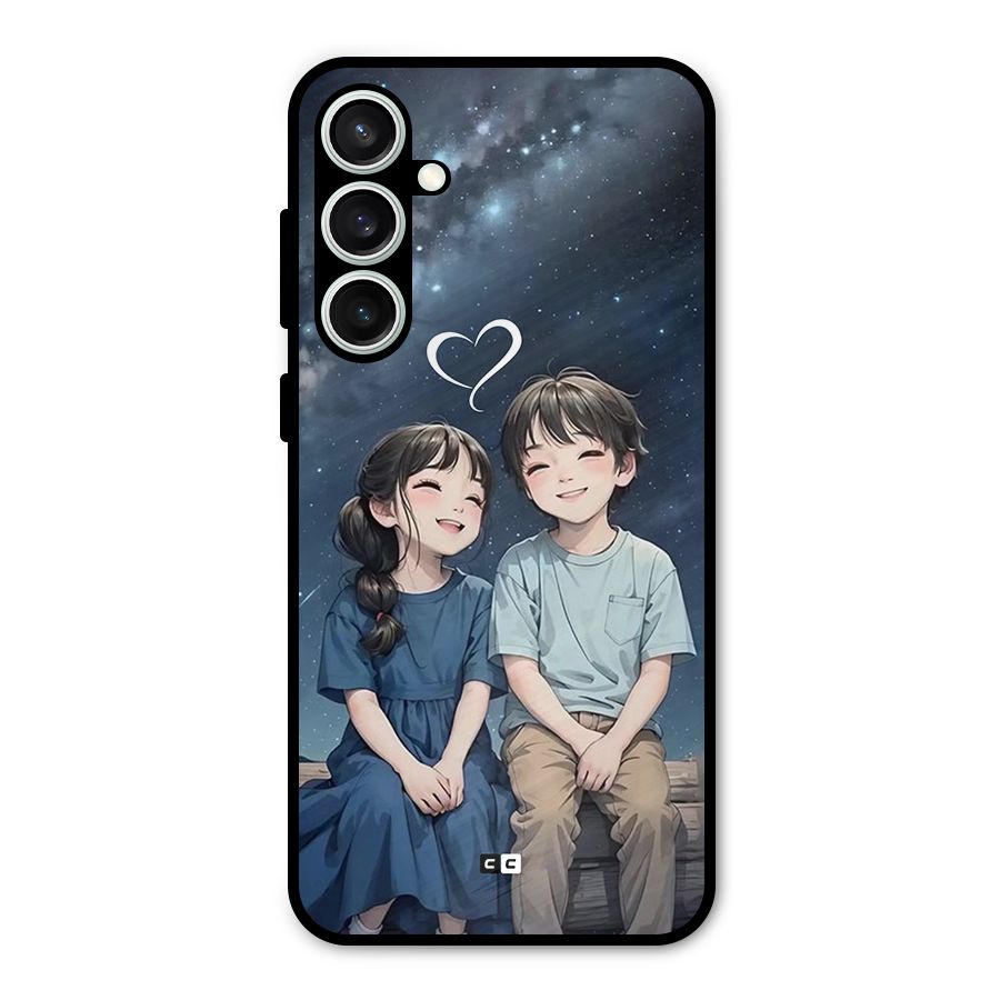 Cute Anime Teens Metal Back Case for Galaxy S23 FE