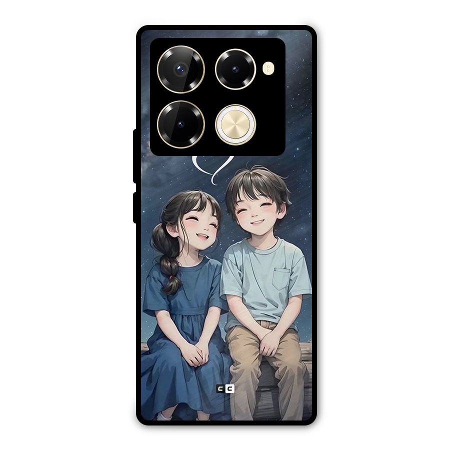 Cute Anime Teens Metal Back Case for Infinix Note 40 Pro Plus