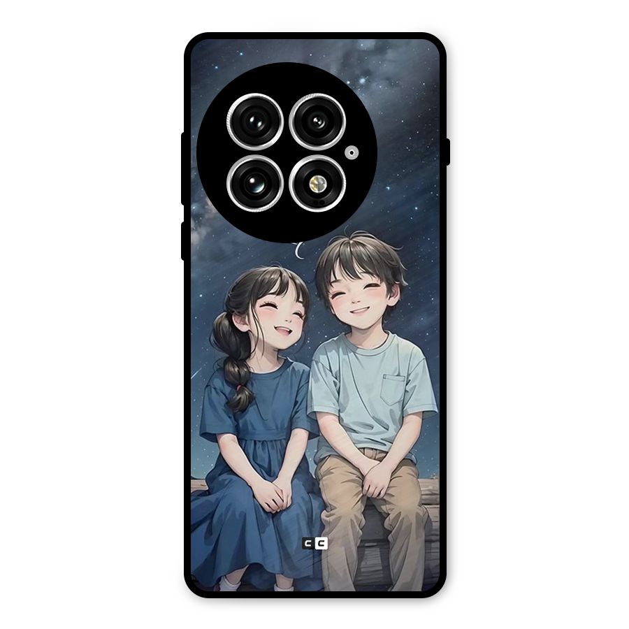 Cute Anime Teens Metal Back Case for OnePlus 13