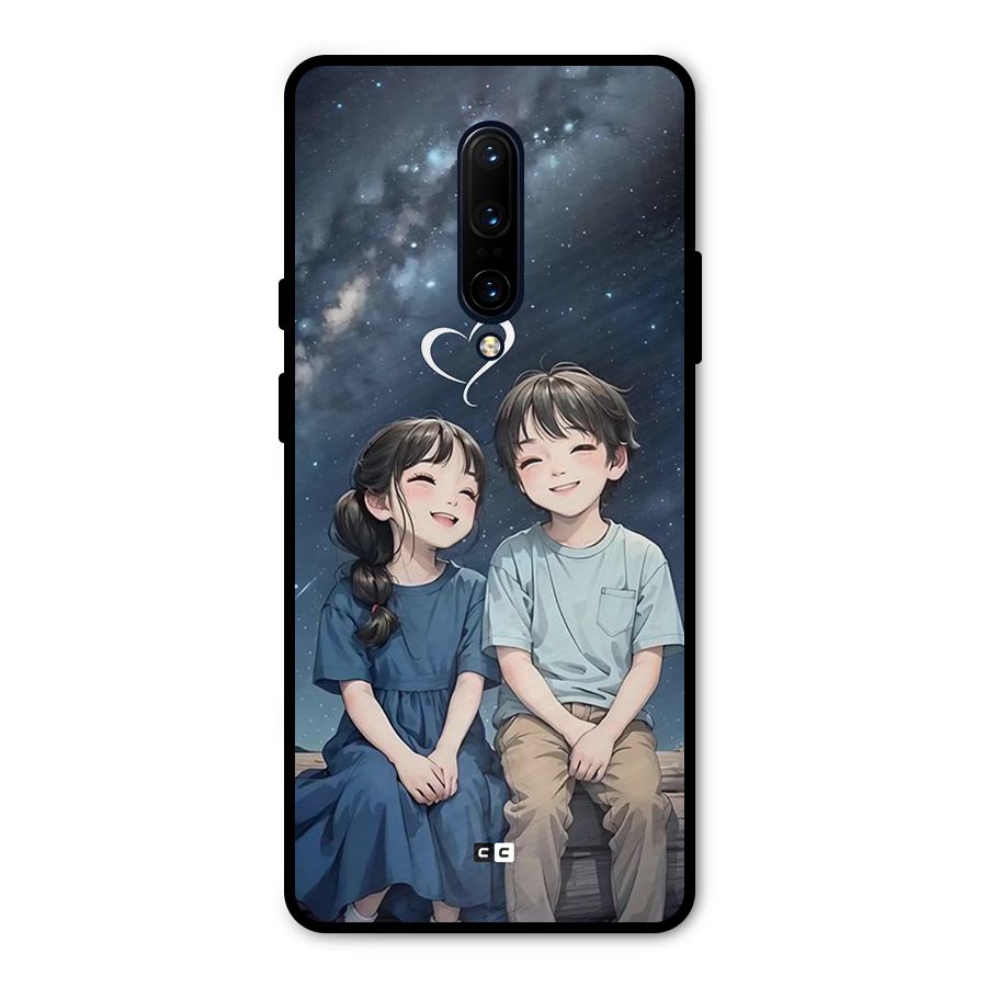 Cute Anime Teens Metal Back Case for OnePlus 7 Pro