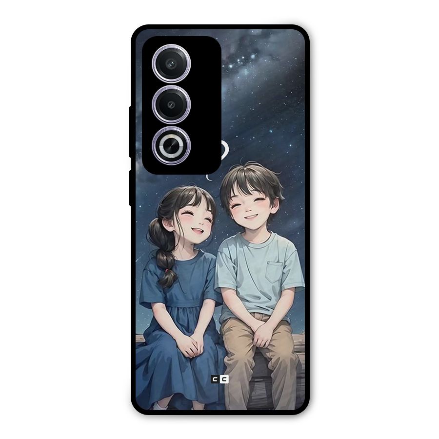Cute Anime Teens Metal Back Case for Oppo A3 Pro