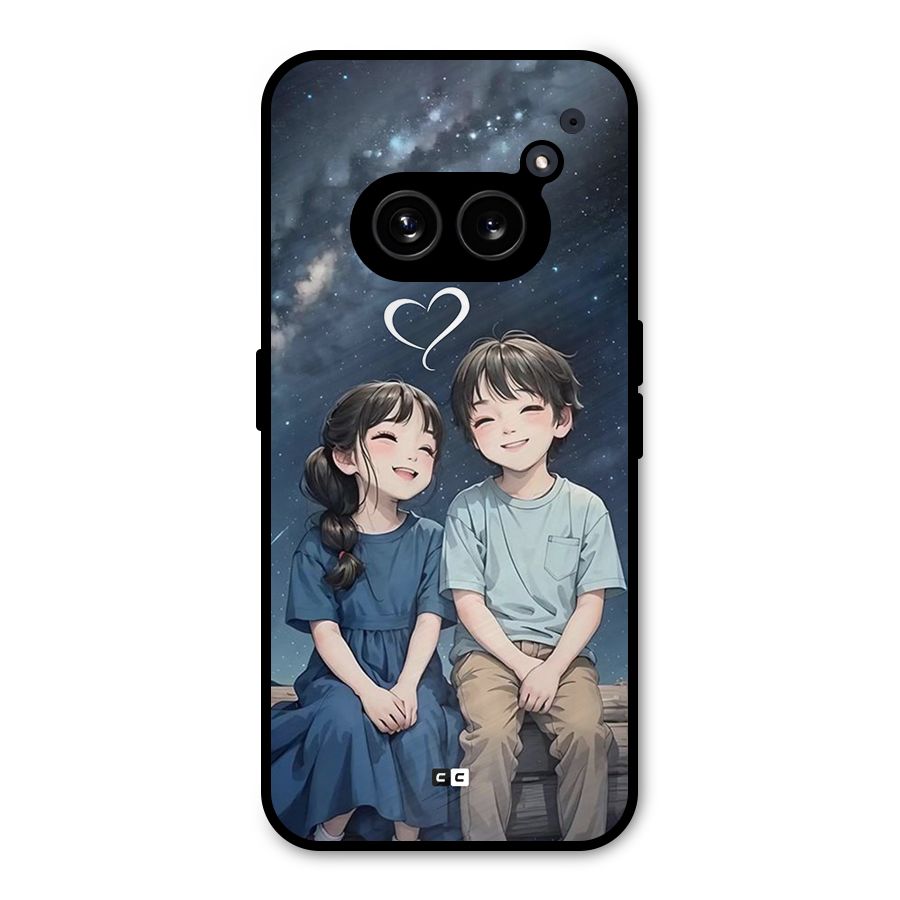 Cute Anime Teens Metal Back Case for Nothing Phone 2a