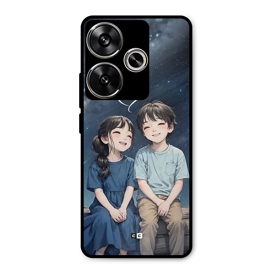 Cute Anime Teens Metal Back Case for Poco F6