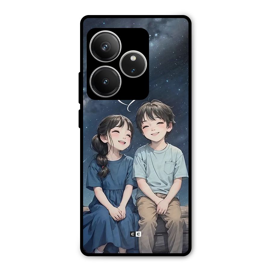 Cute Anime Teens Metal Back Case for Realme GT 6
