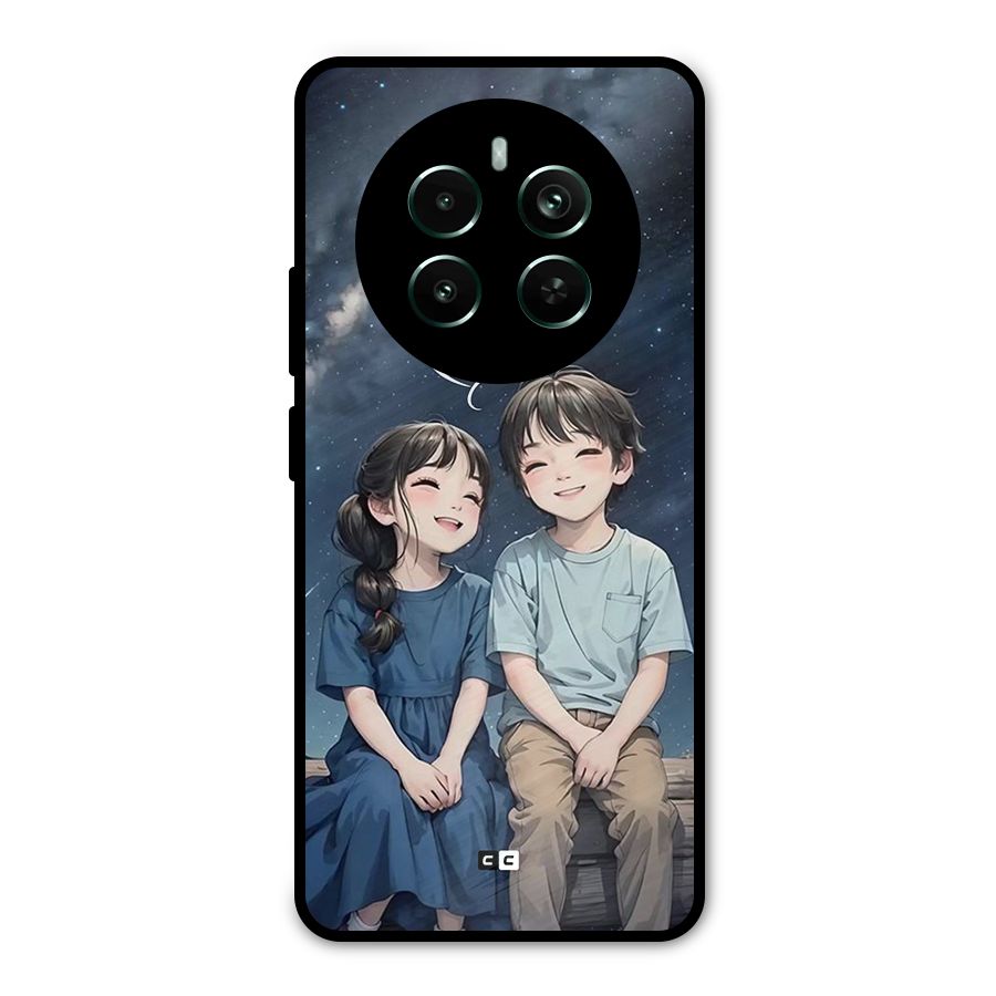 Cute Anime Teens Metal Back Case for Realme Narzo 70 Pro