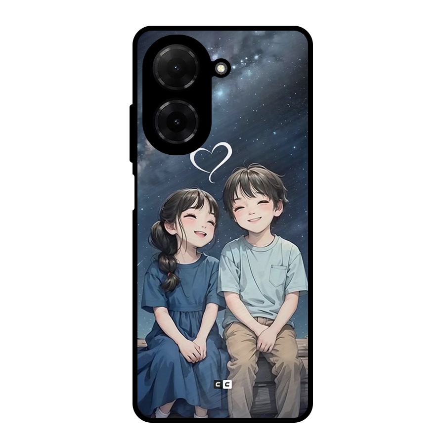 Cute Anime Teens Metal Back Case for Redmi A5 4G