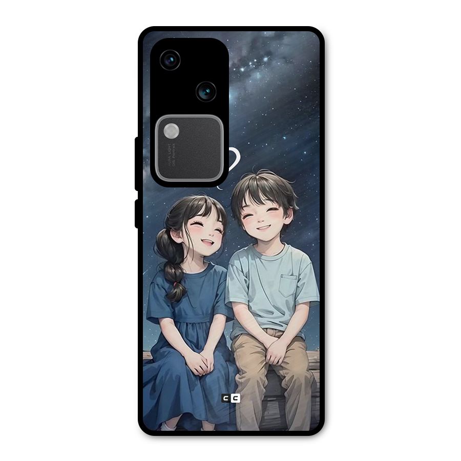 Cute Anime Teens Metal Back Case for Vivo V30