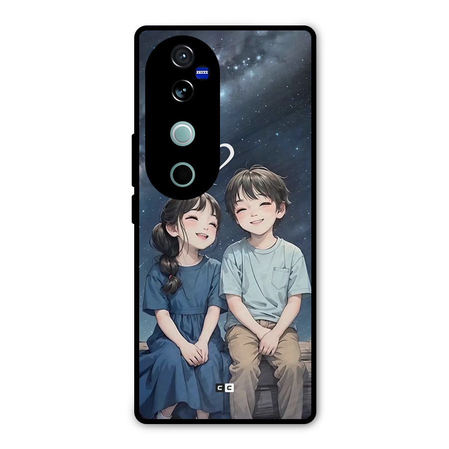 Cute Anime Teens Metal Back Case for Vivo V40 Pro
