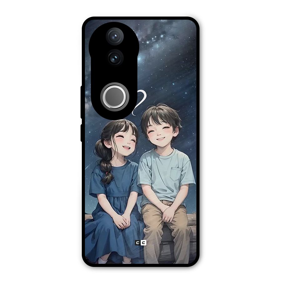 Cute Anime Teens Metal Back Case for Vivo V50e
