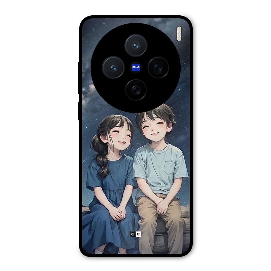 Cute Anime Teens Metal Back Case for Vivo X200