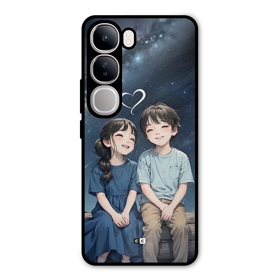 Cute Anime Teens Metal Back Case for Vivo Y300