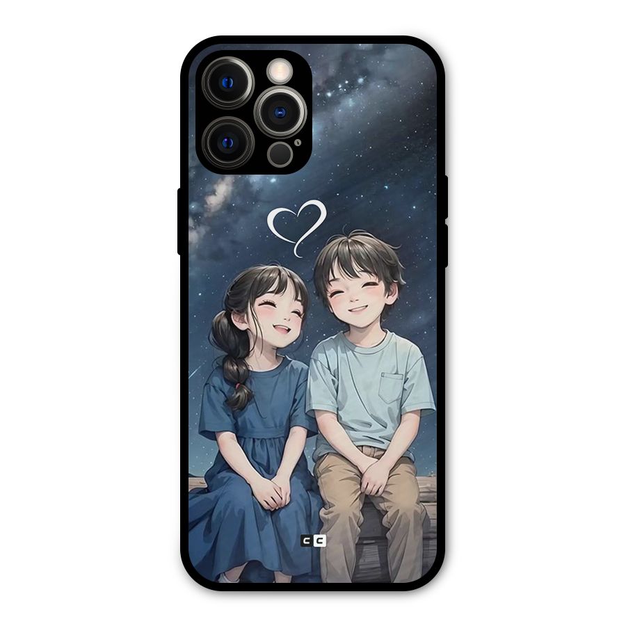 Cute Anime Teens Metal Back Case for iPhone 12 Pro Max