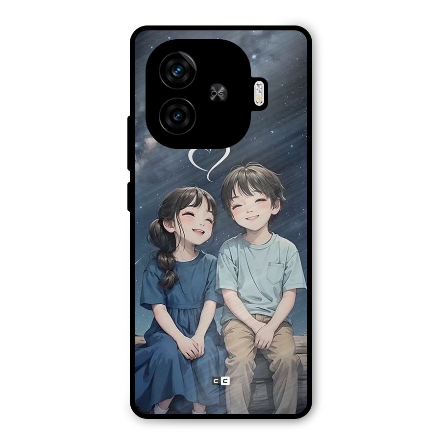 Cute Anime Teens Metal Back Case for iQOO Z9 Turbo