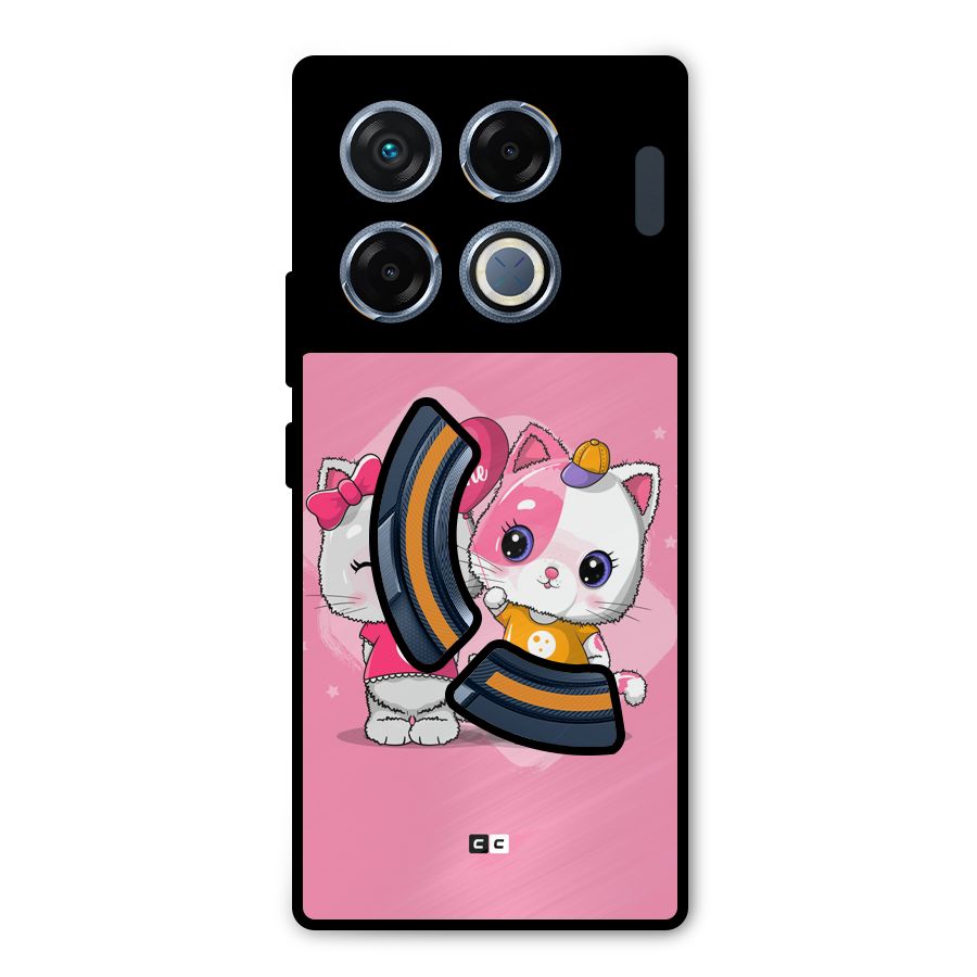 Cute Be Mine Metal Back Case for Infinix GT 20 Pro