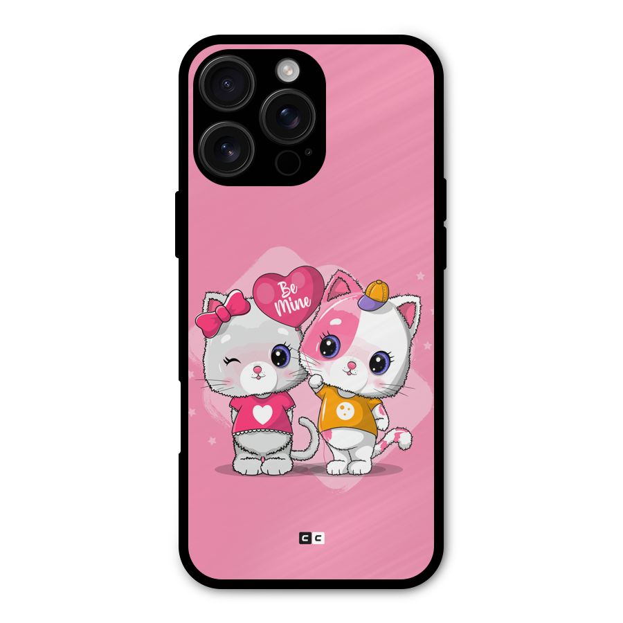 Cute Be Mine Metal Back Case for iPhone 16 Pro Max