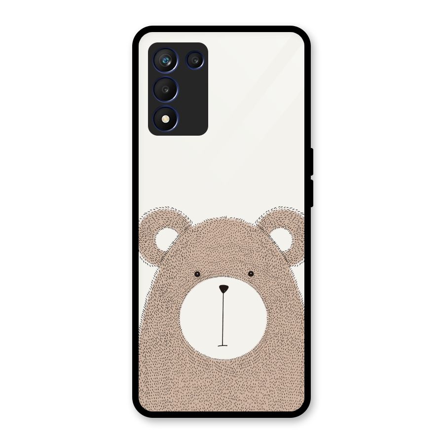 Cute Bear Glass Back Case for Realme 9 5G Speed