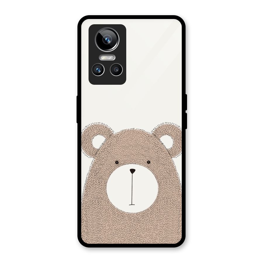 Cute Bear Glass Back Case for Realme GT Neo 3