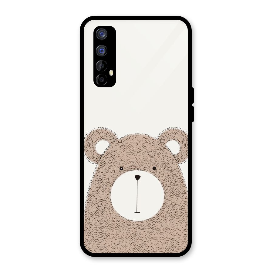Cute Bear Glass Back Case for Realme Narzo 20 Pro