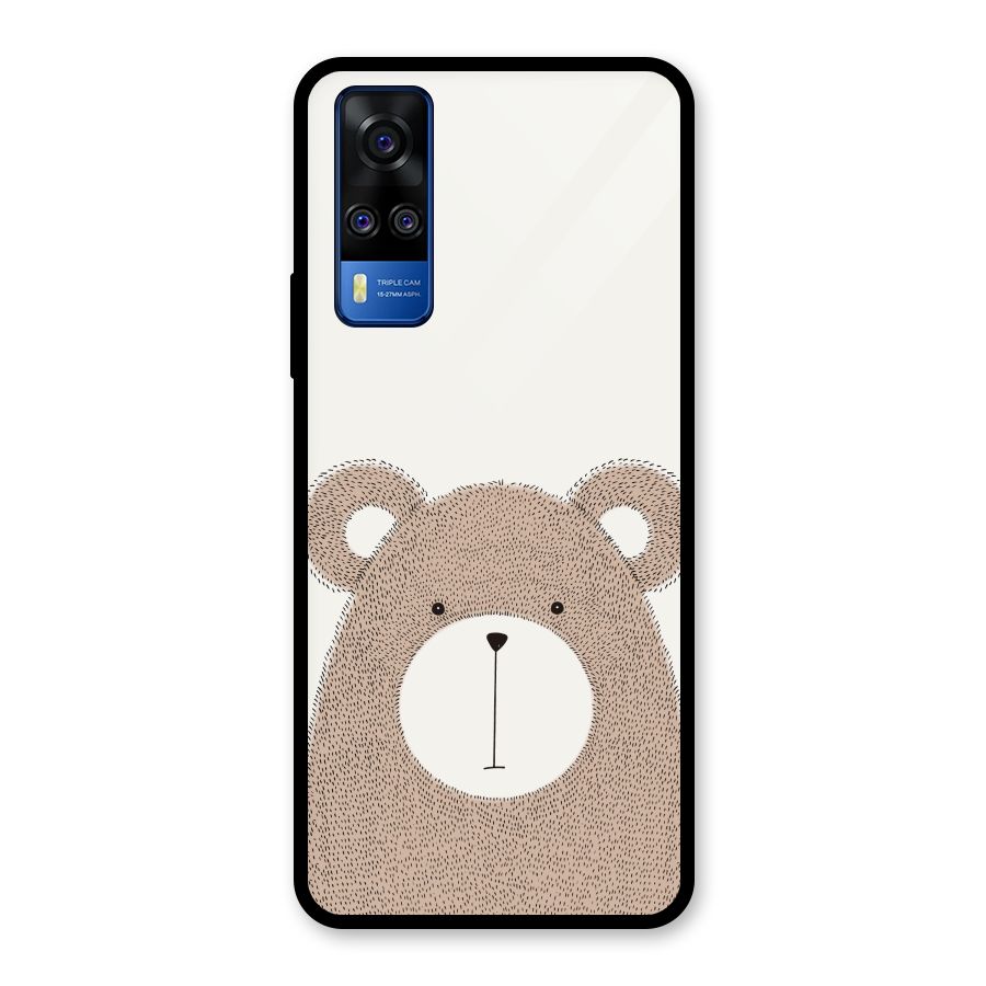 Cute Bear Glass Back Case for Vivo Y31