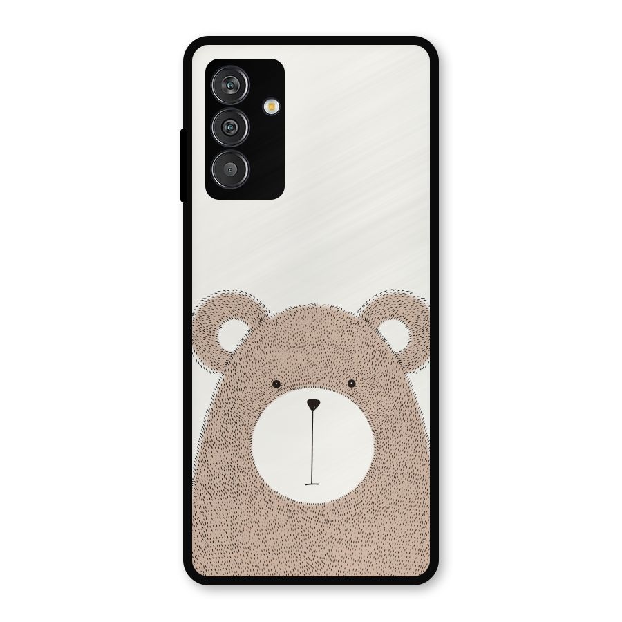 Cute Bear Metal Back Case for Galaxy F13