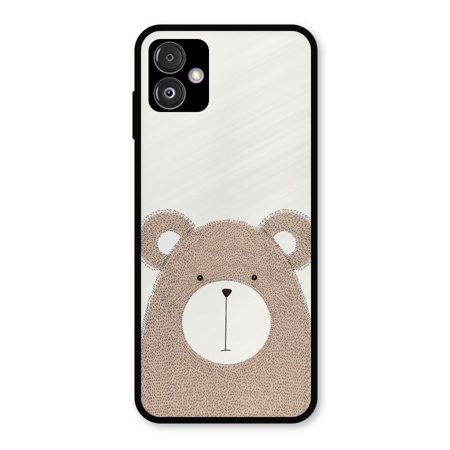 Cute Bear Metal Back Case for Galaxy F14