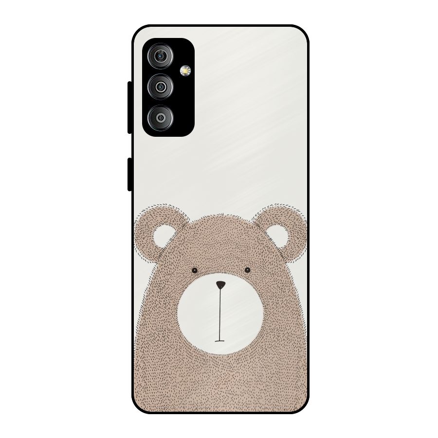 Cute Bear Metal Back Case for Galaxy F23