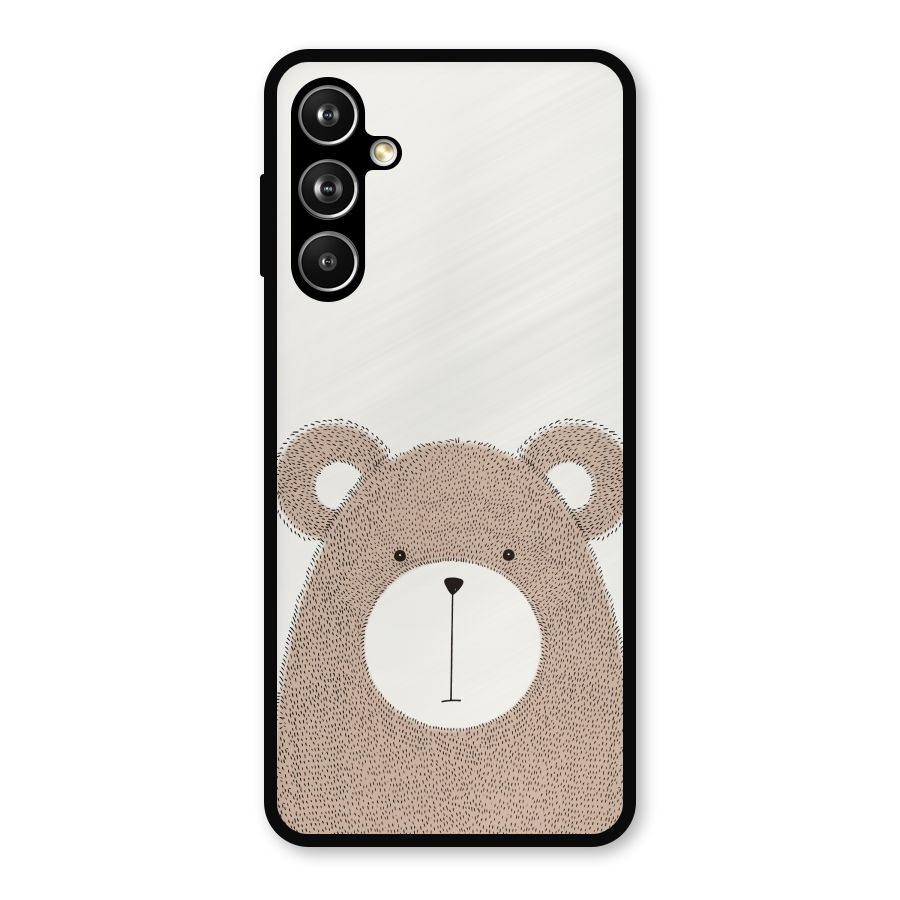 Cute Bear Metal Back Case for Galaxy F54
