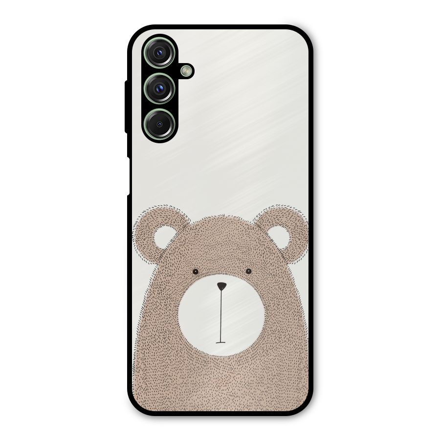 Cute Bear Metal Back Case for Galaxy M34