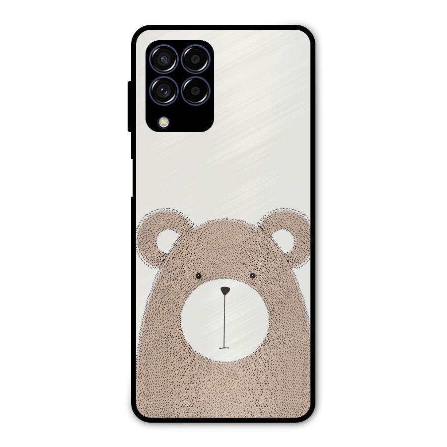 Cute Bear Metal Back Case for Galaxy M53 5G