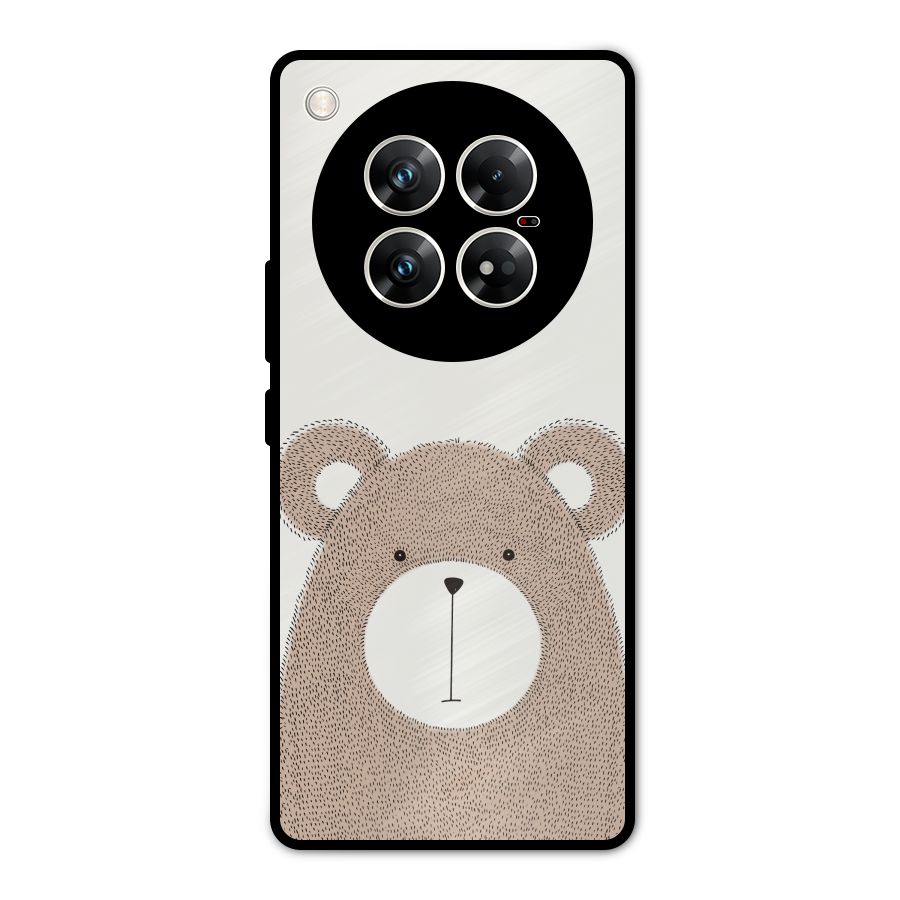 Cute Bear Metal Back Case for Infinix Zero 40 5G