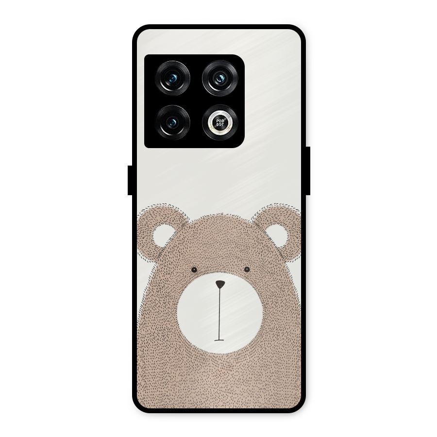 Cute Bear Metal Back Case for OnePlus 10 Pro 5G