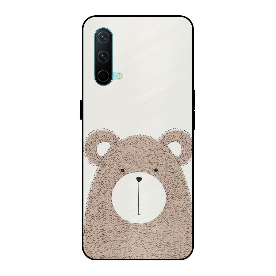 Cute Bear Metal Back Case for OnePlus Nord CE 5G