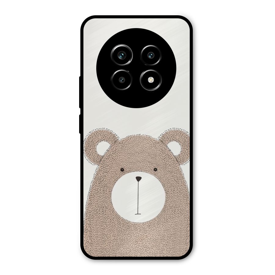 Cute Bear Metal Back Case for Realme 13 Pro