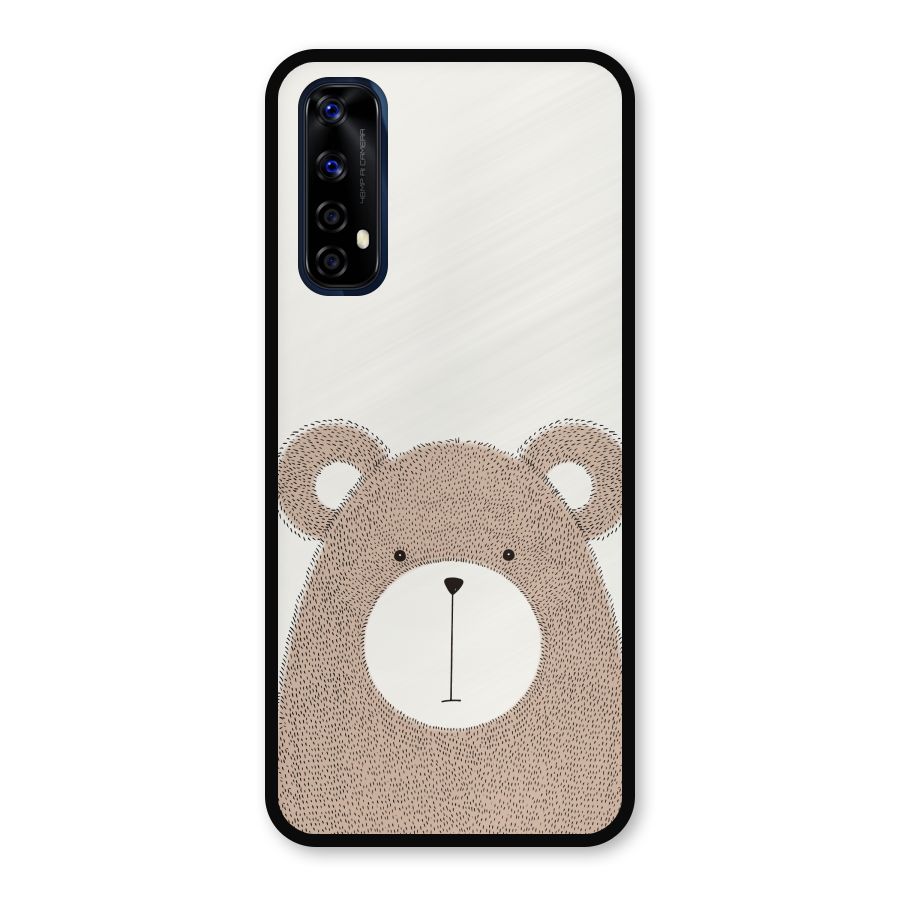 Cute Bear Metal Back Case for Realme Narzo 20 Pro