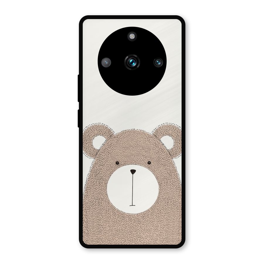 Cute Bear Metal Back Case for Realme Narzo 60 Pro