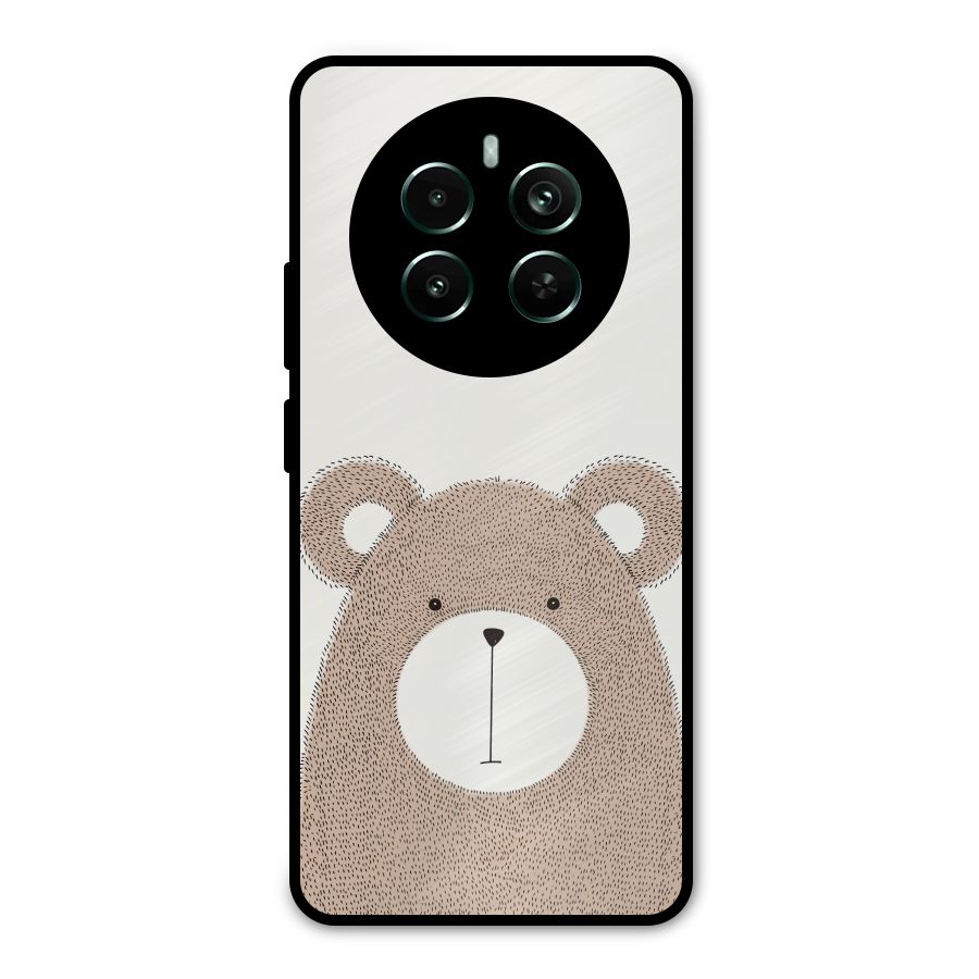 Cute Bear Metal Back Case for Realme Narzo 70 Pro