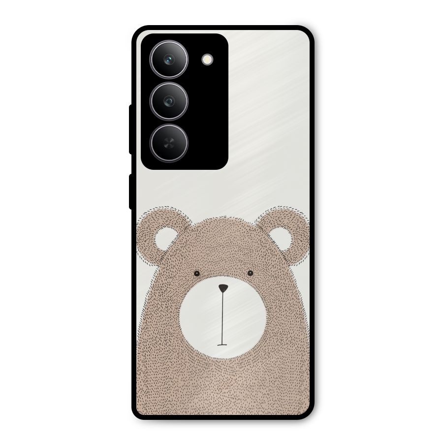 Cute Bear Metal Back Case for Realme P3x