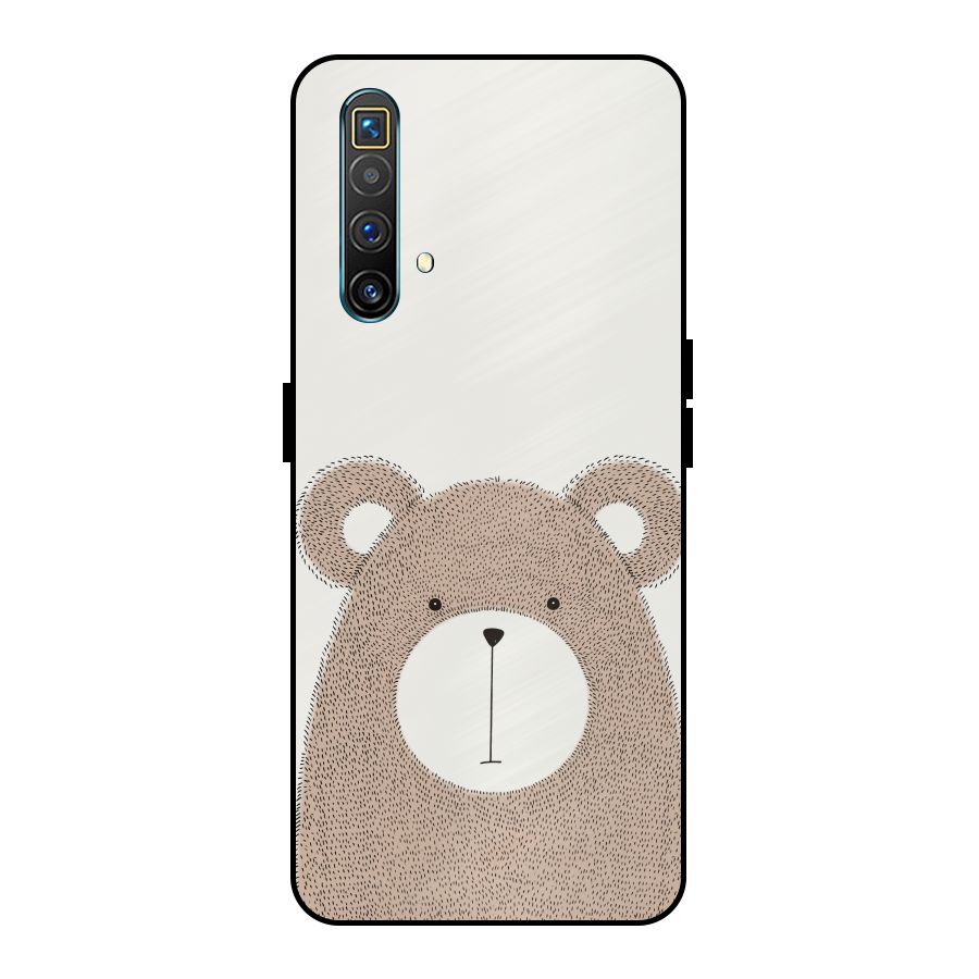 Cute Bear Metal Back Case for Realme X3 SuperZoom