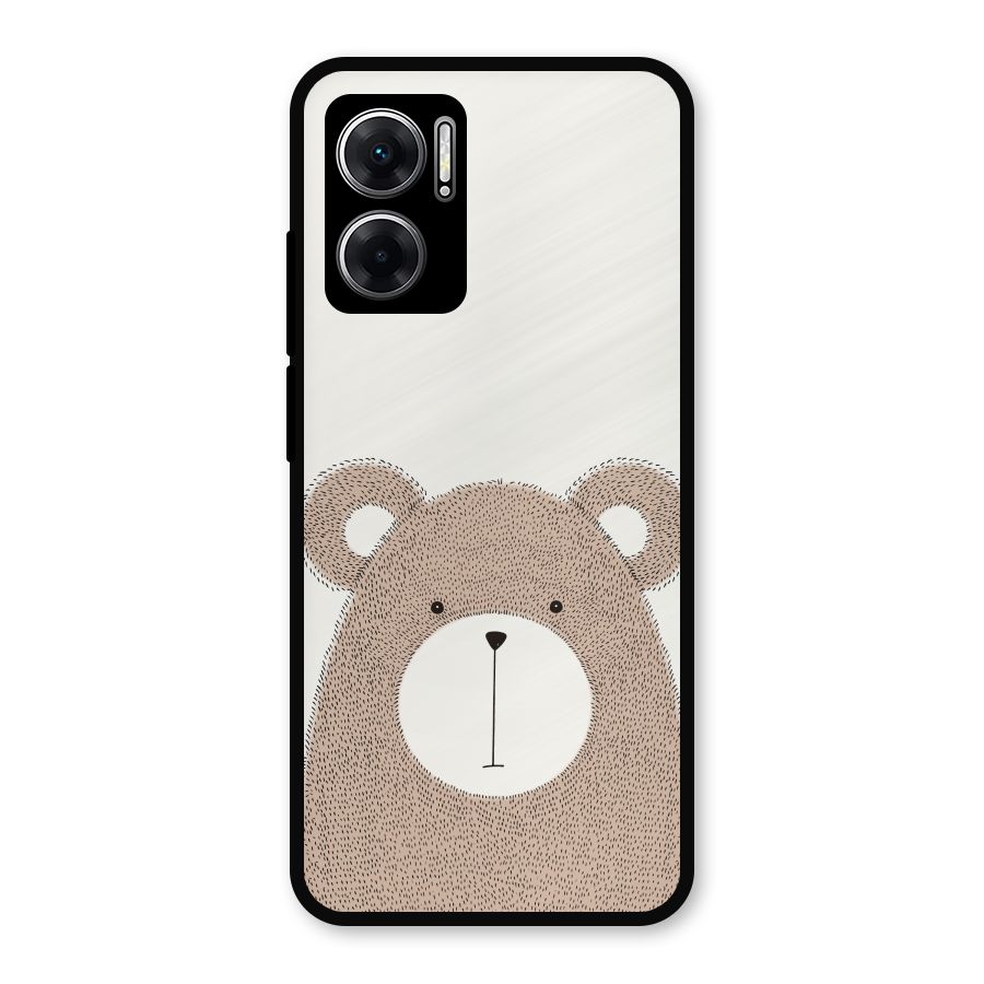 Cute Bear Metal Back Case for Redmi 11 Prime 5G