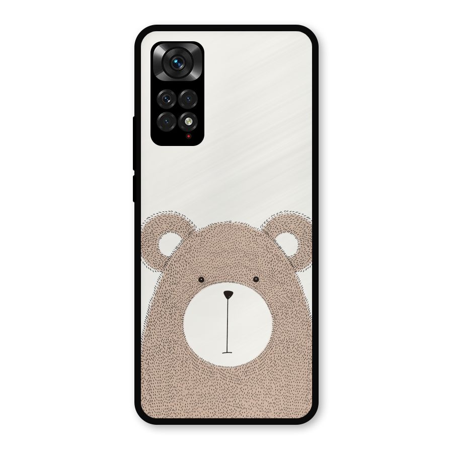 Cute Bear Metal Back Case for Redmi Note 11s