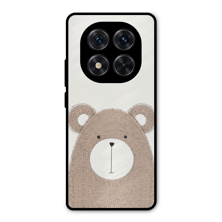 Cute Bear Metal Back Case for Redmi Note 14 Pro 5G