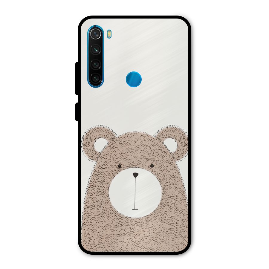 Cute Bear Metal Back Case for Redmi Note 8