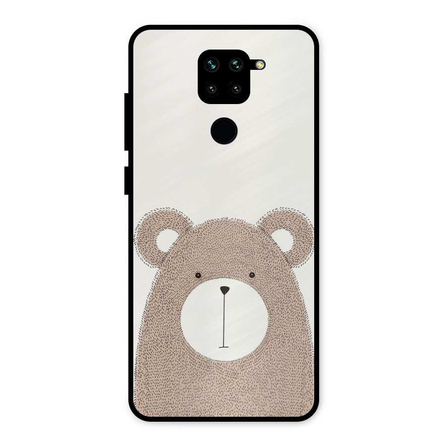 Cute Bear Metal Back Case for Redmi Note 9
