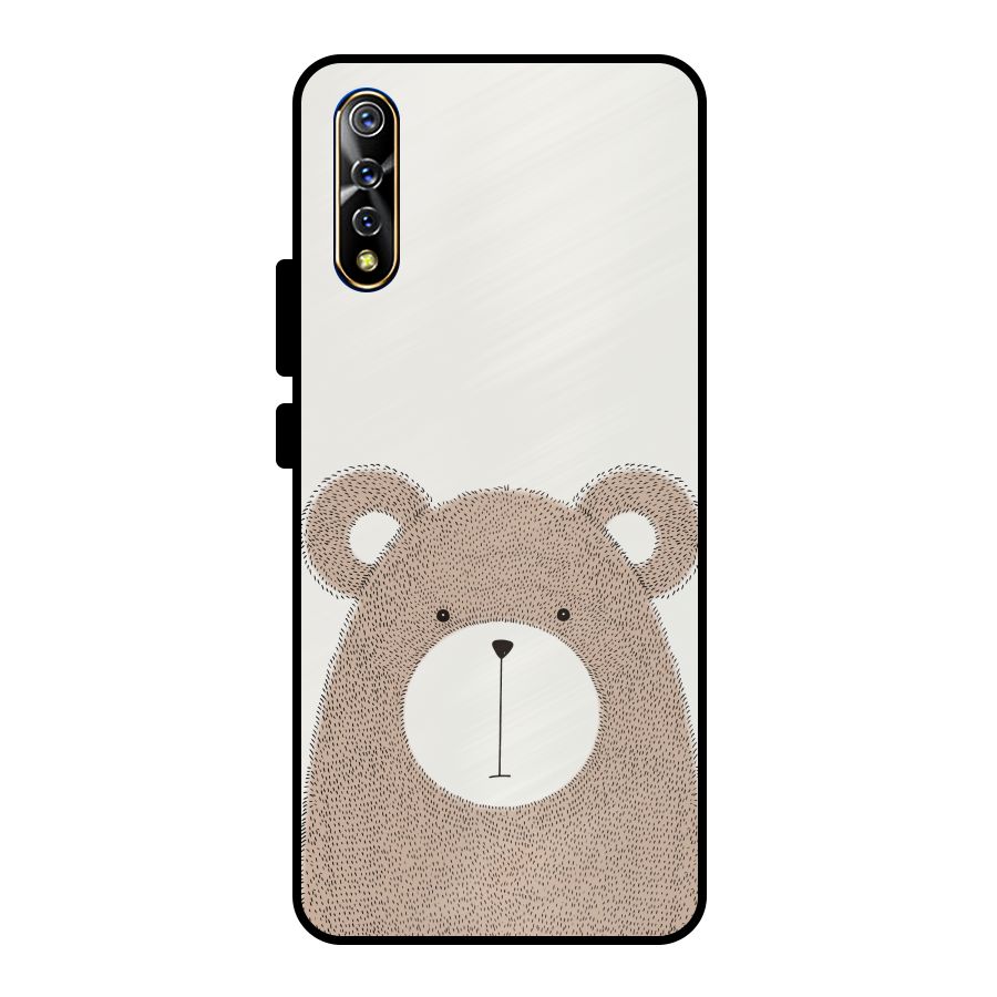 Cute Bear Metal Back Case for Vivo S1