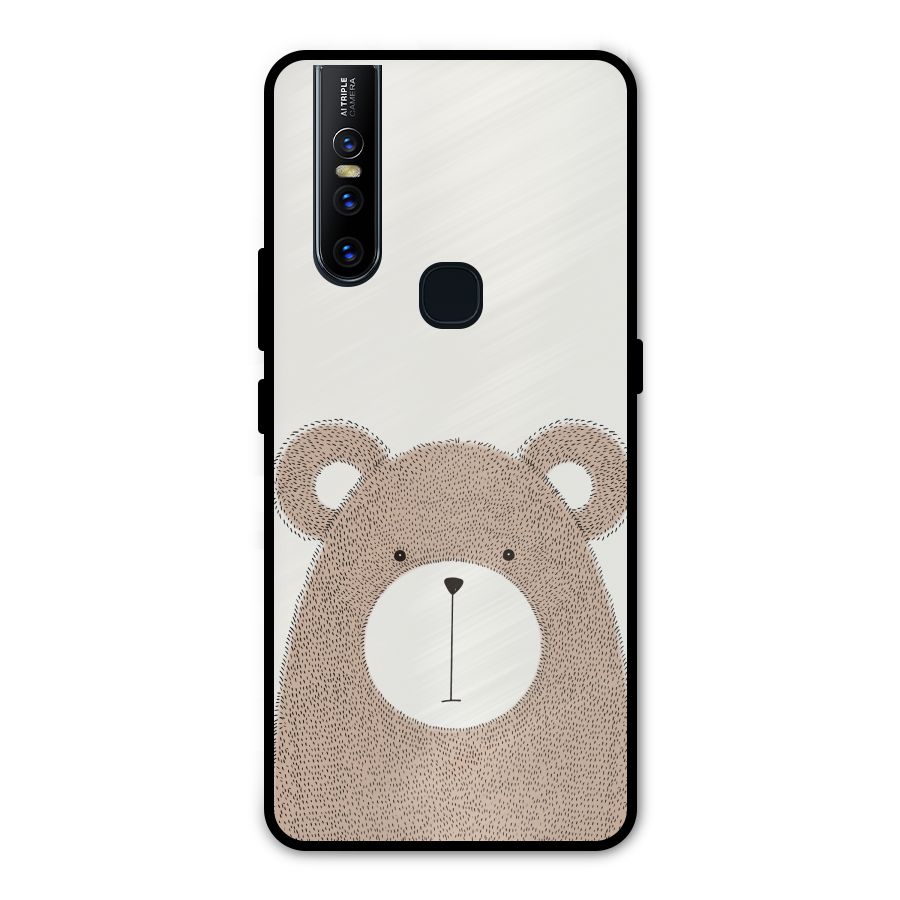Cute Bear Metal Back Case for Vivo V15