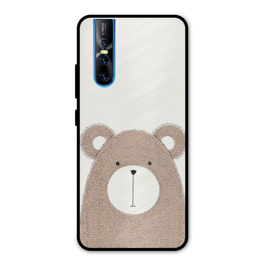 Cute Bear Metal Back Case for Vivo V15 Pro