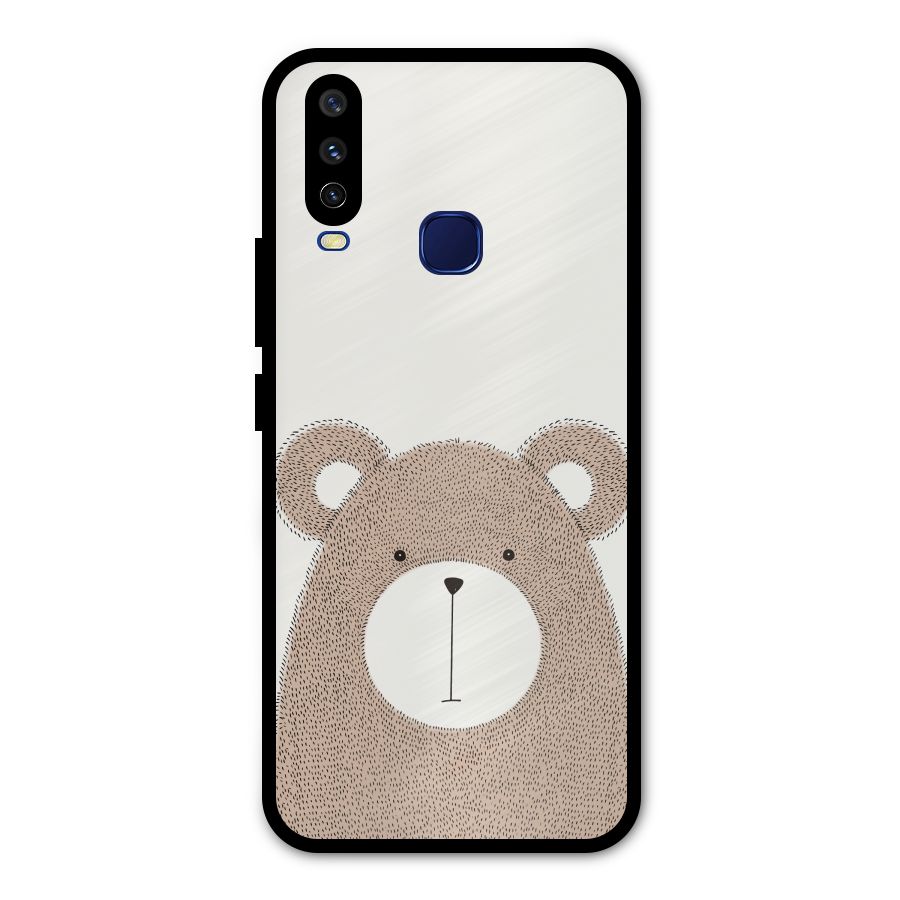 Cute Bear Metal Back Case for Vivo V17