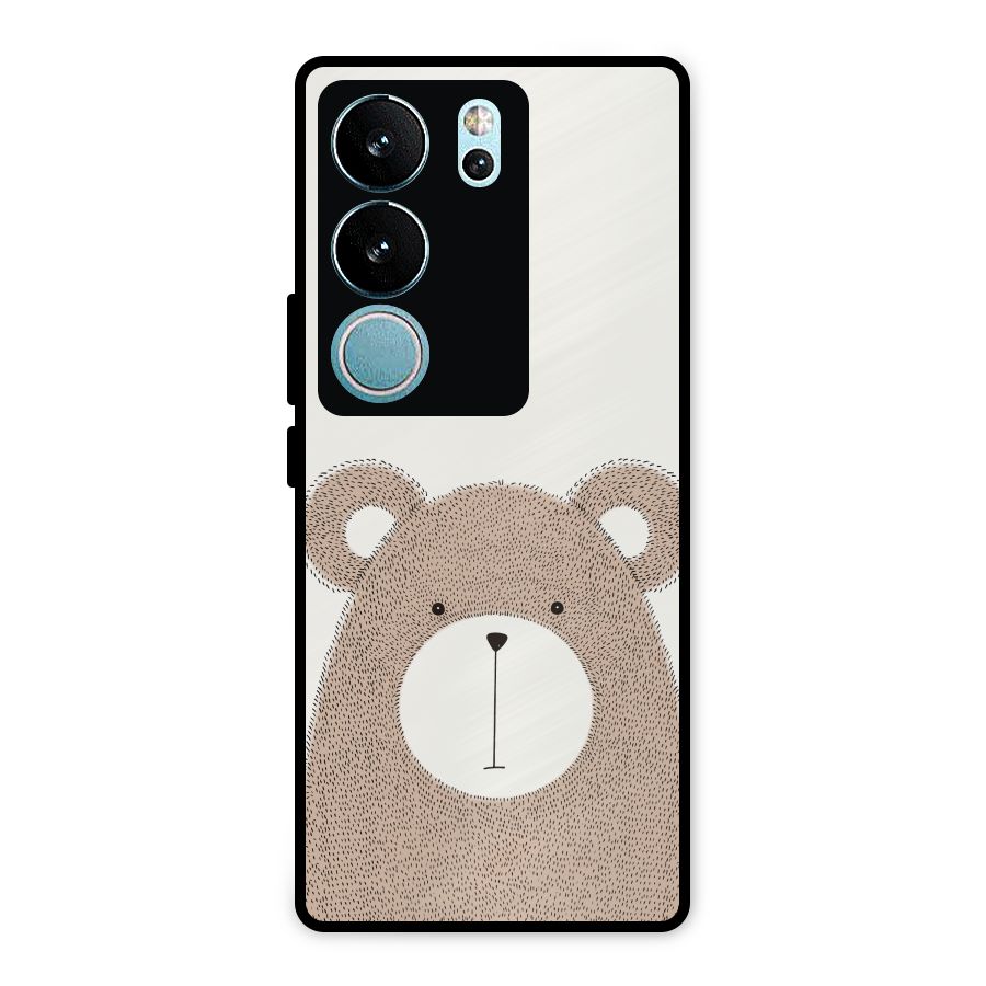 Cute Bear Metal Back Case for Vivo V29
