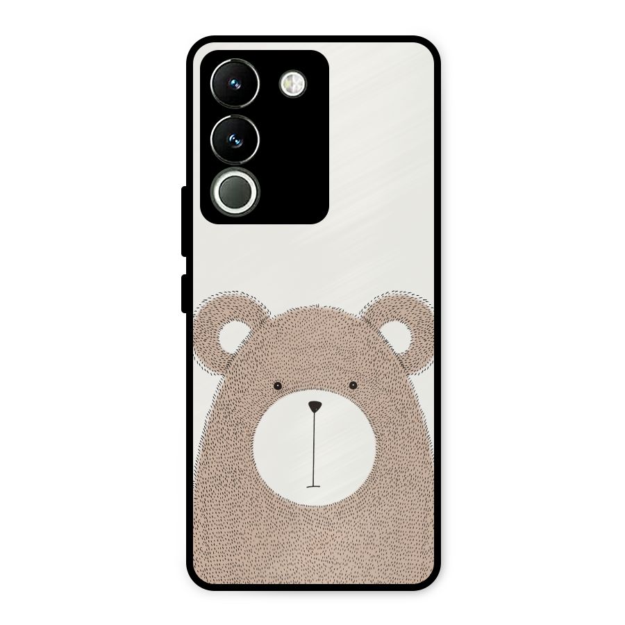 Cute Bear Metal Back Case for Vivo Y200